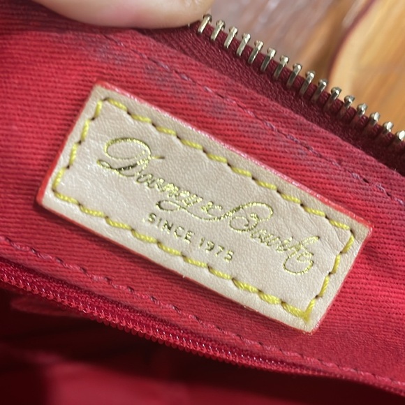 Dooney & Bourke yellow striped leather barrel satchel bag - Picture 9 of 16